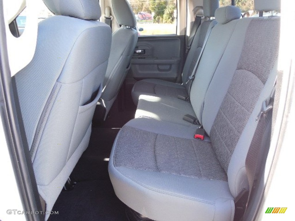 2014 1500 SLT Quad Cab 4x4 - Bright White / Black/Diesel Gray photo #5