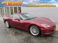 2007 Monterey Red Metallic Chevrolet Corvette Coupe  photo #1