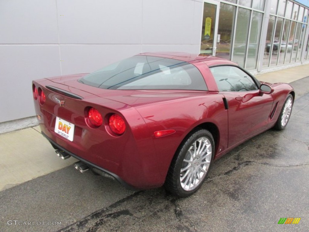2007 Corvette Coupe - Monterey Red Metallic / Ebony photo #4