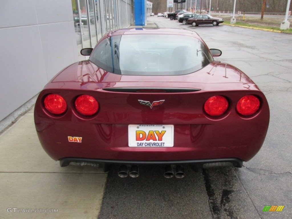 2007 Corvette Coupe - Monterey Red Metallic / Ebony photo #5