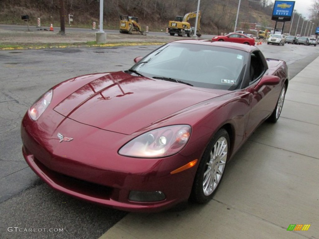 2007 Corvette Coupe - Monterey Red Metallic / Ebony photo #8