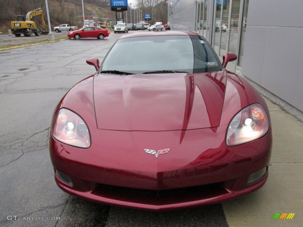 2007 Corvette Coupe - Monterey Red Metallic / Ebony photo #9