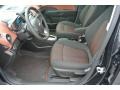 Jet Black/Brick 2015 Chevrolet Sonic LT Sedan Interior Color