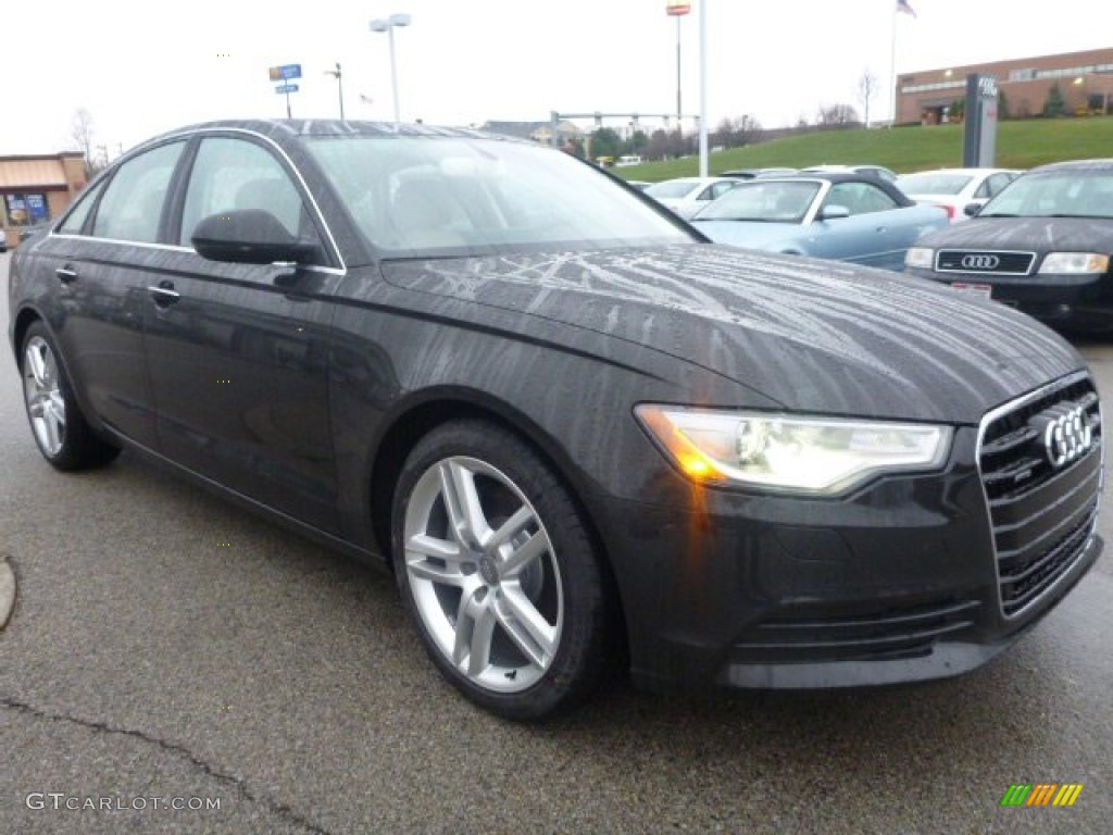 2015 A6 2.0T Premium Plus quattro Sedan - Havanna Black Metallic / Velvet Beige photo #5