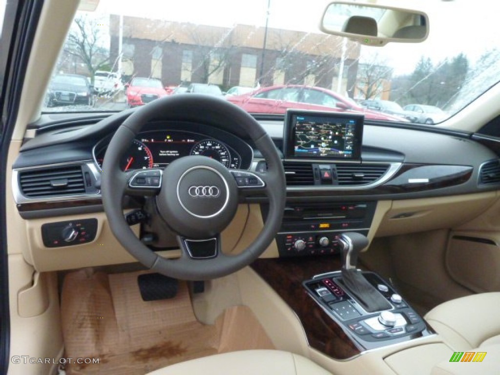 2015 A6 2.0T Premium Plus quattro Sedan - Havanna Black Metallic / Velvet Beige photo #10