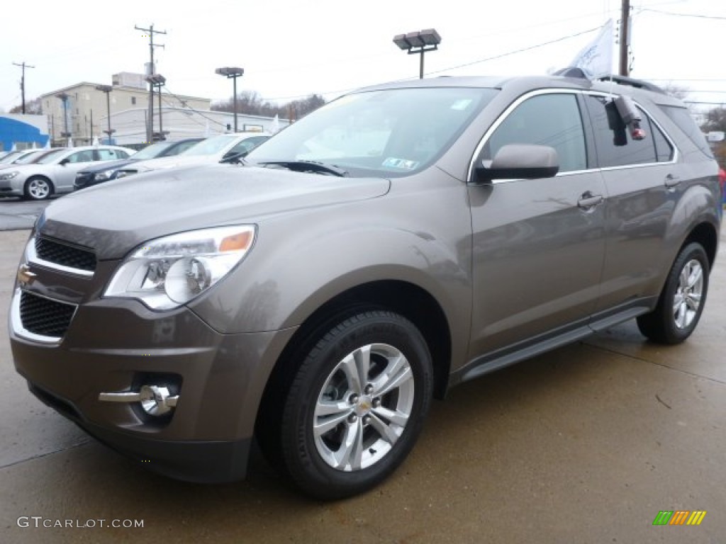 2011 Equinox LT AWD - Espresso Brown Metallic / Brownstone/Jet Black photo #3