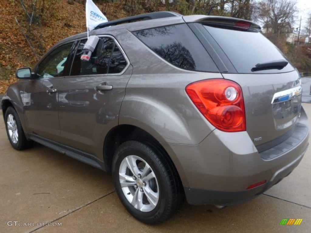 2011 Equinox LT AWD - Espresso Brown Metallic / Brownstone/Jet Black photo #17