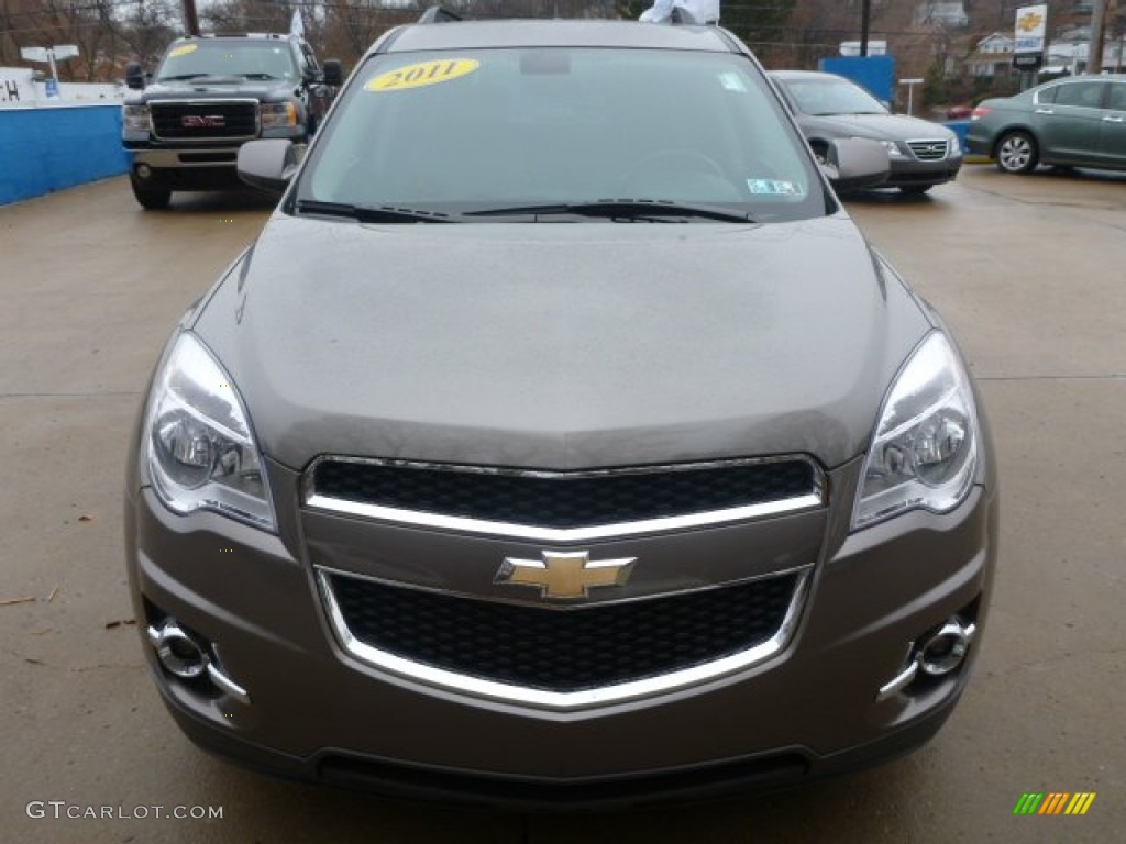 2011 Equinox LT AWD - Espresso Brown Metallic / Brownstone/Jet Black photo #18