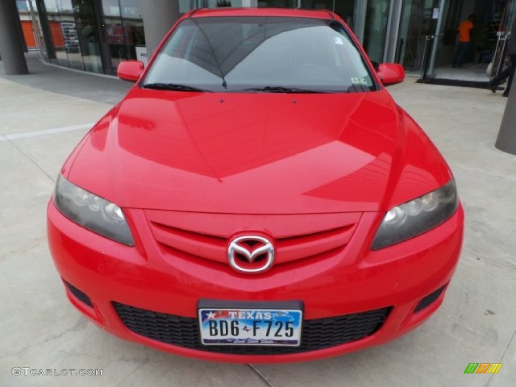 2008 MAZDA6 i Sport Sedan - Volcanic Red / Black photo #2