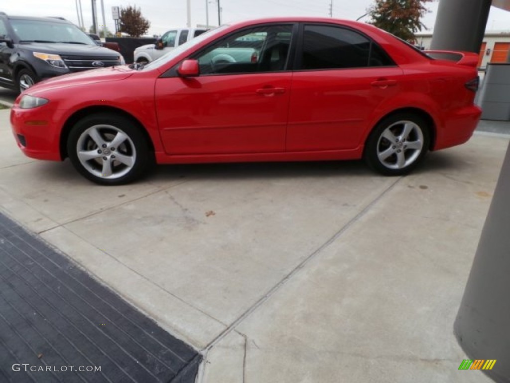 2008 MAZDA6 i Sport Sedan - Volcanic Red / Black photo #4