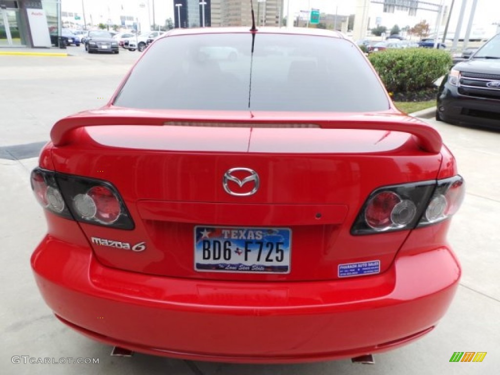 2008 MAZDA6 i Sport Sedan - Volcanic Red / Black photo #6