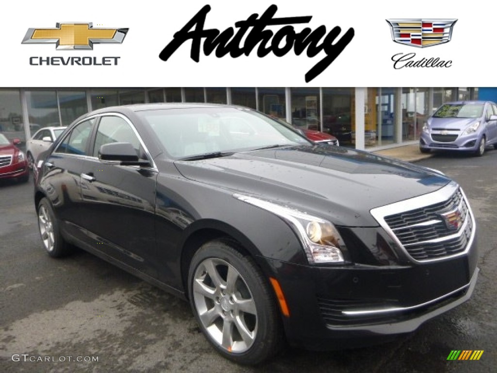 2015 Black Diamond Tricoat Cadillac Ats 2 0t Luxury Awd