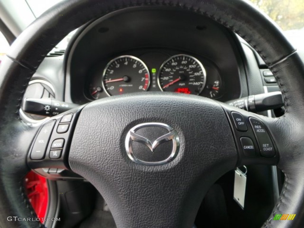 2008 MAZDA6 i Sport Sedan - Volcanic Red / Black photo #26