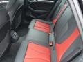 Magma Red/Black Rear Seat Photo for 2015 Audi S3 #99617745