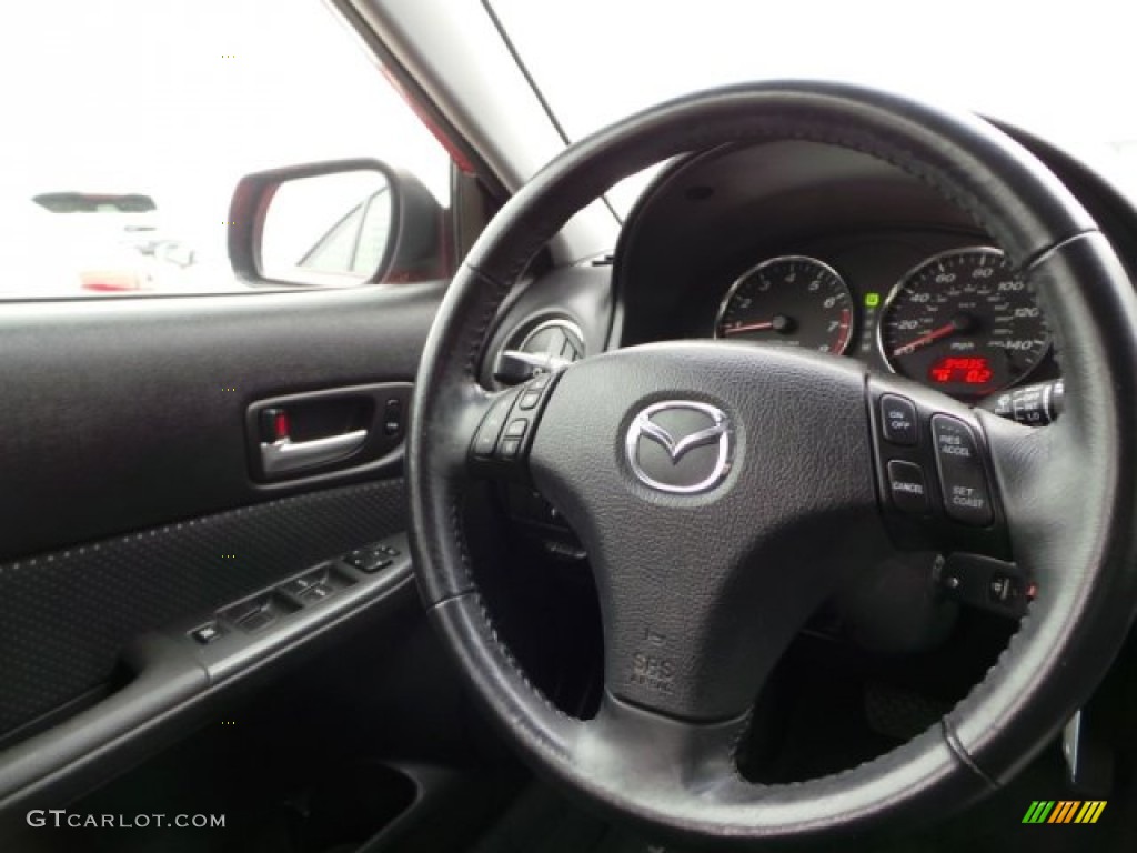 2008 MAZDA6 i Sport Sedan - Volcanic Red / Black photo #33