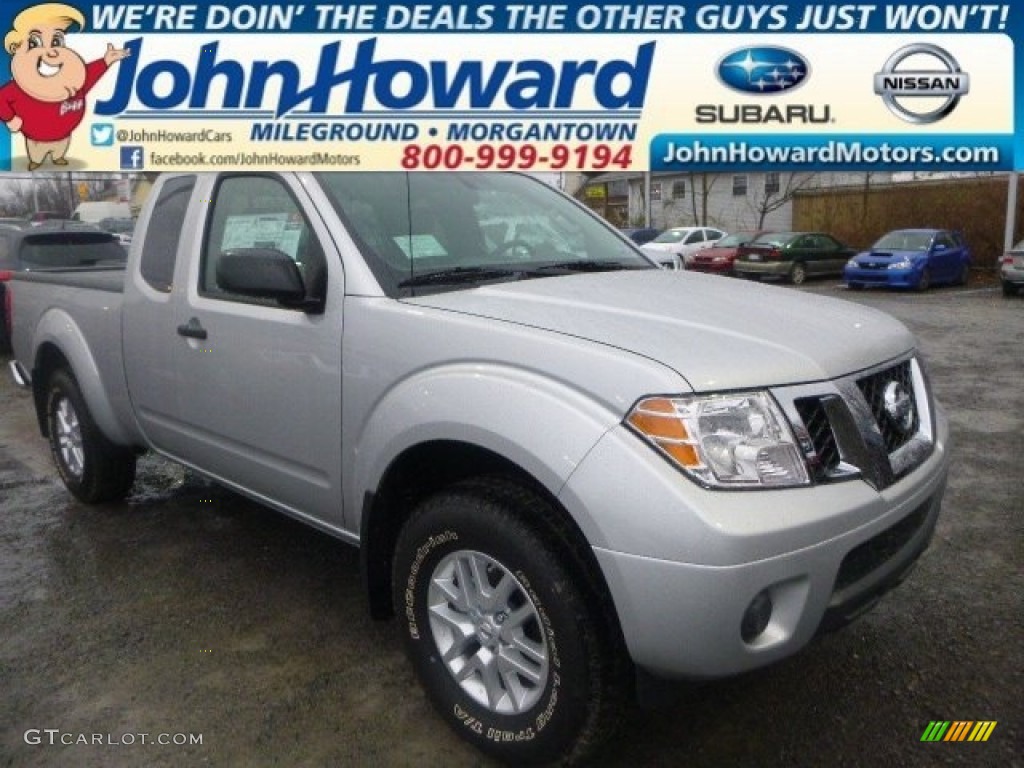 2015 Frontier SV King Cab 4x4 - Brilliant Silver / Steel photo #1