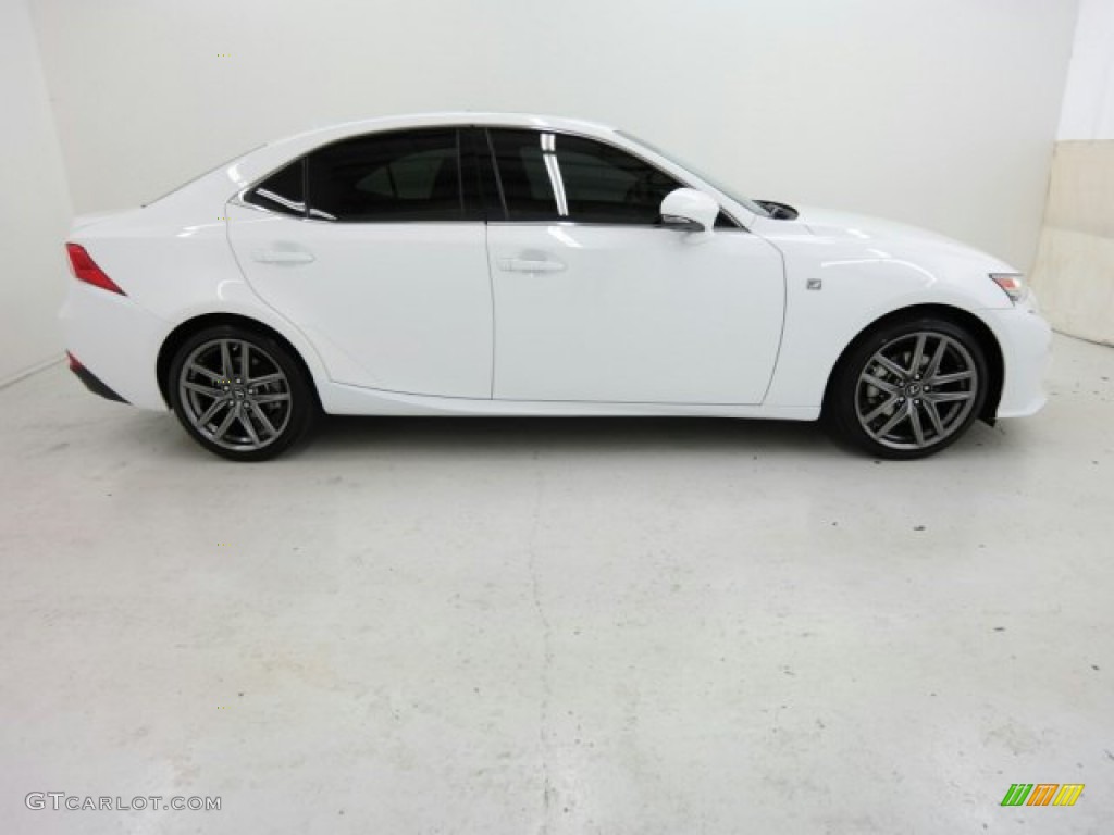 2014 IS 250 F Sport - Ultra White / Rioja Red photo #1