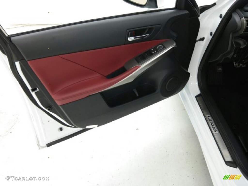 2014 Lexus IS 250 F Sport Rioja Red Door Panel Photo #99619321