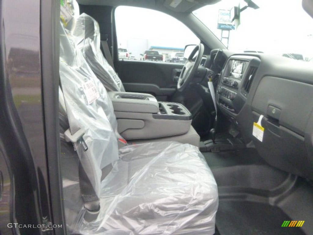 2015 Silverado 1500 WT Regular Cab 4x4 - Tungsten Metallic / Dark Ash/Jet Black photo #12