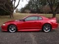 Laser Red Metallic 2000 Ford Mustang GT Coupe