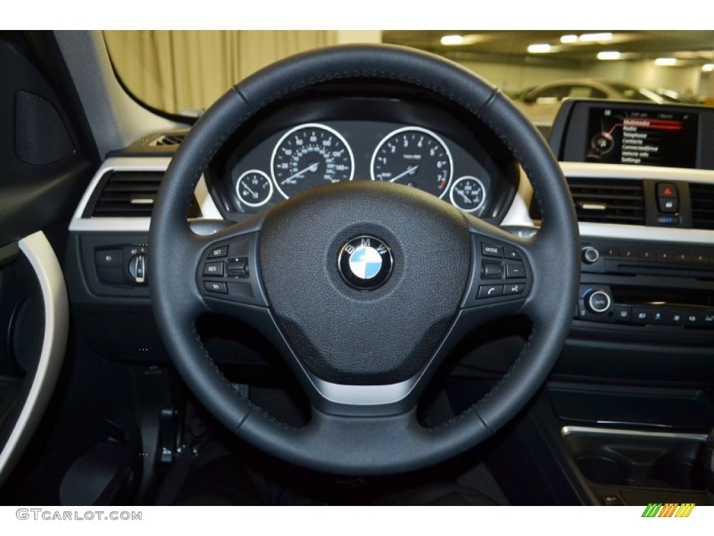 2015 3 Series 320i Sedan - Alpine White / Black photo #9