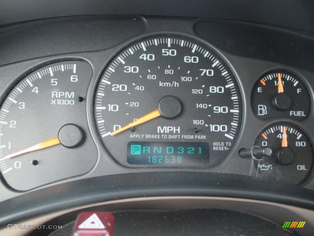 2002 Chevrolet Tahoe LS 4x4 Gauges Photo #99622416