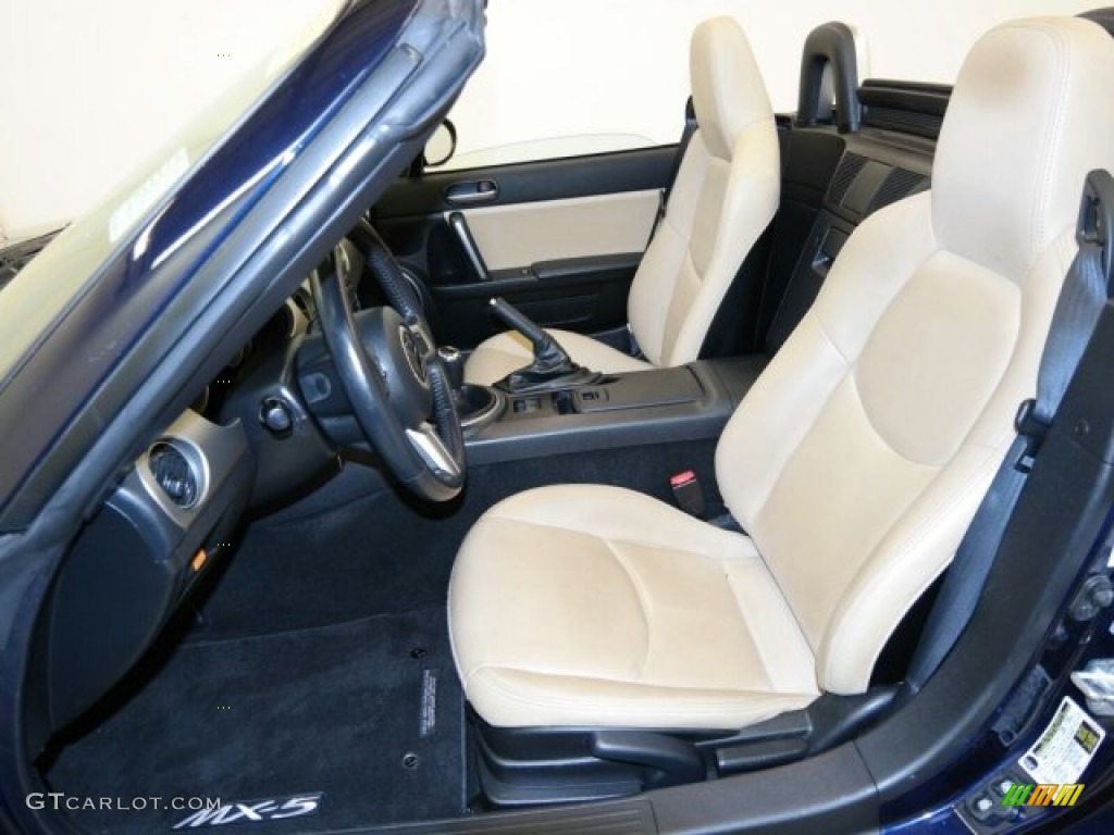 2012 MX-5 Miata Grand Touring Hard Top Roadster - Stormy Blue Mica / Dune Beige photo #20