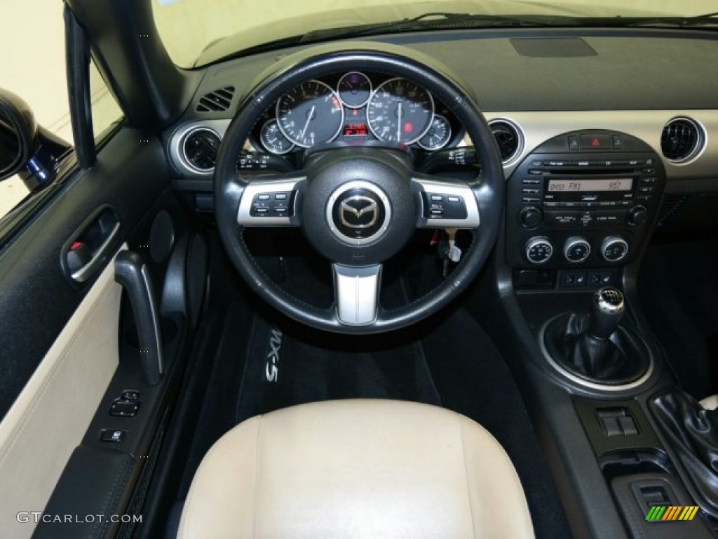 2012 MX-5 Miata Grand Touring Hard Top Roadster - Stormy Blue Mica / Dune Beige photo #25