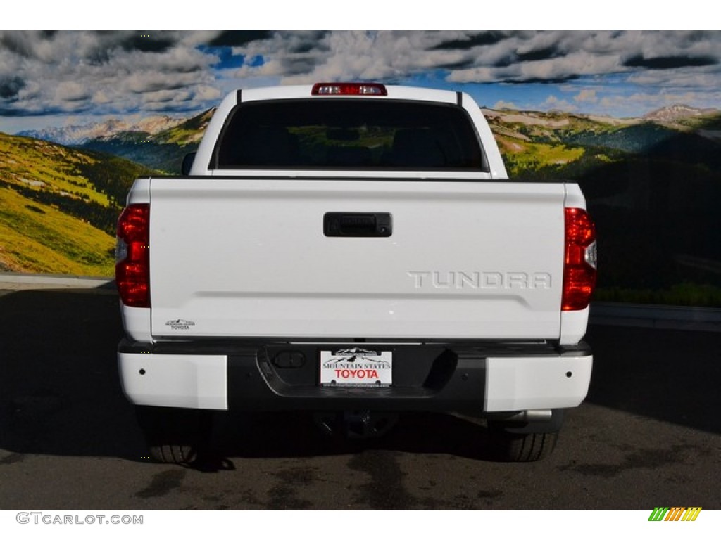 2015 Tundra Limited CrewMax 4x4 - Super White / Black photo #4