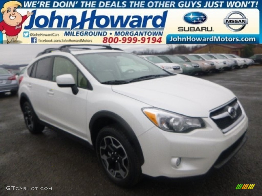 2014 XV Crosstrek 2.0i Premium - Satin White Pearl / Ivory photo #1