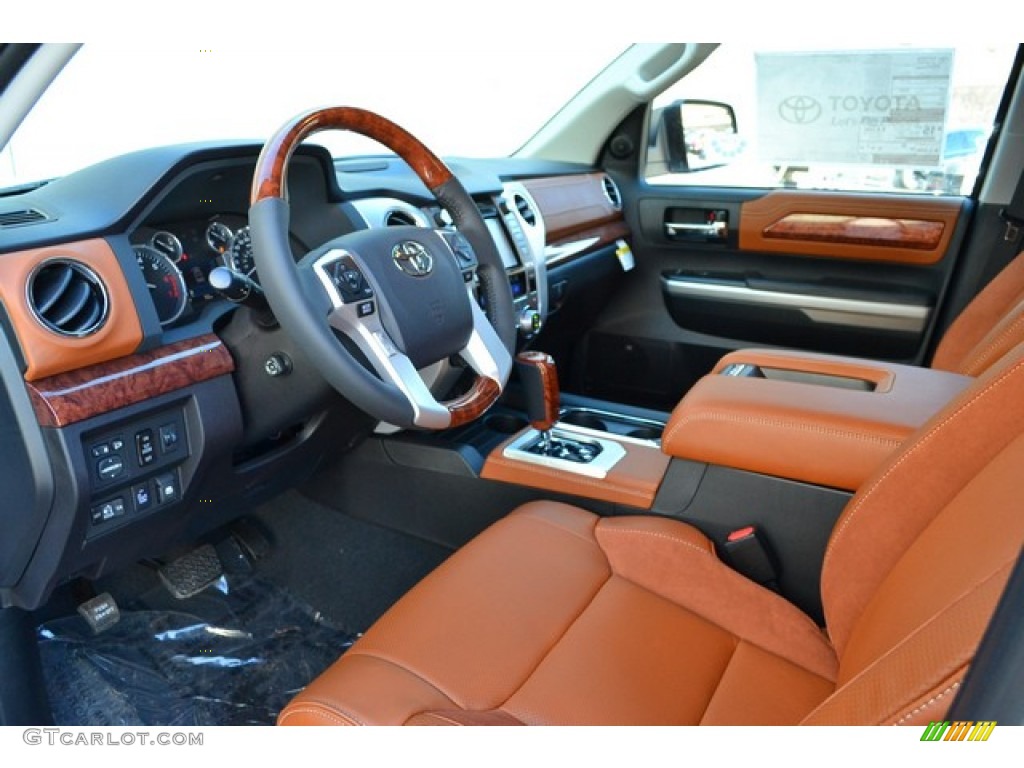 2015 Tundra 1794 Edition CrewMax 4x4 - Super White / 1794 Edition Premium Brown Leather photo #5