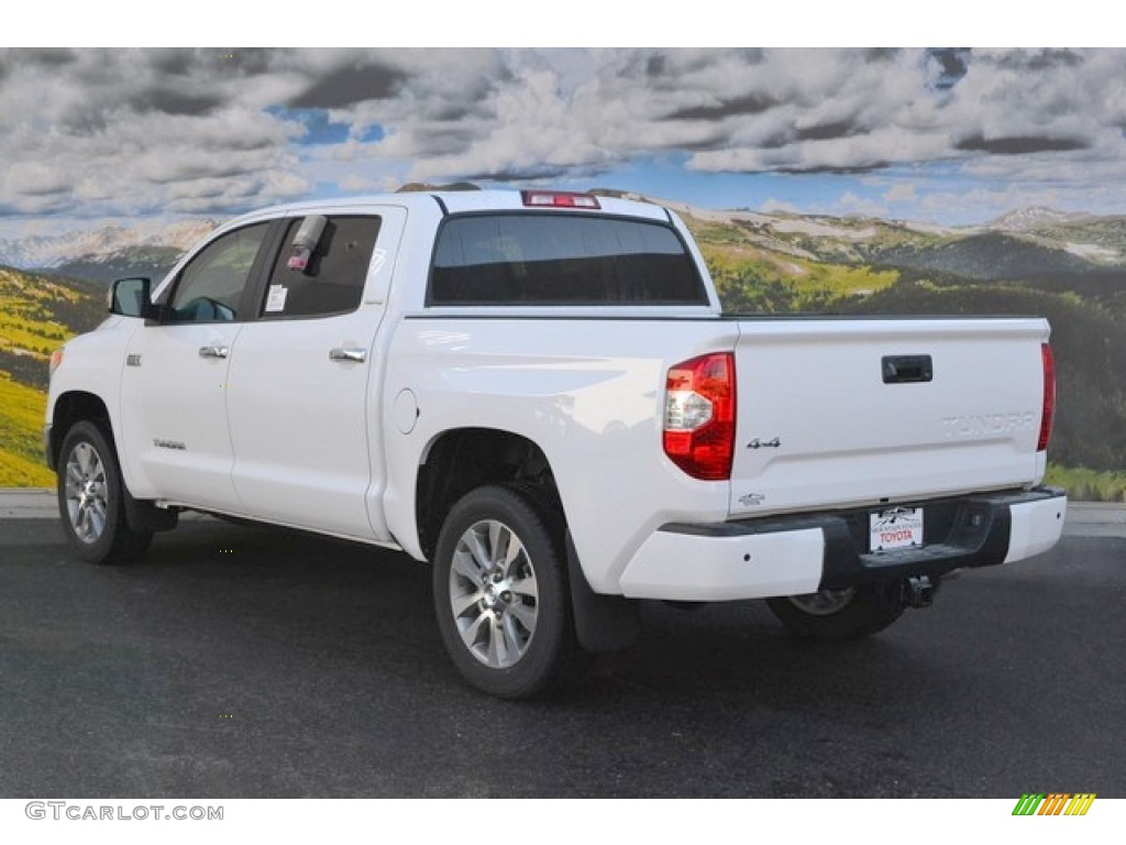 2015 Tundra Limited CrewMax 4x4 - Super White / Black photo #3