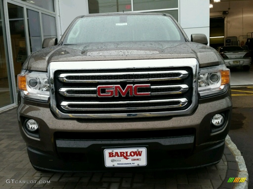 2015 Canyon SLE Crew Cab 4x4 - Bronze Alloy Metallic / Cocoa/Dune photo #2