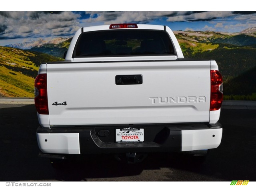 2015 Tundra Platinum CrewMax 4x4 - Super White / Black photo #4