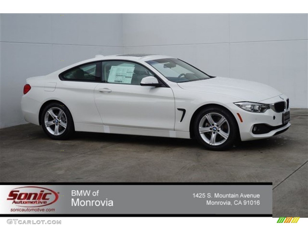 2015 4 Series 428i Coupe - Alpine White / Oyster/Black w/Dark Oyster Accents photo #1