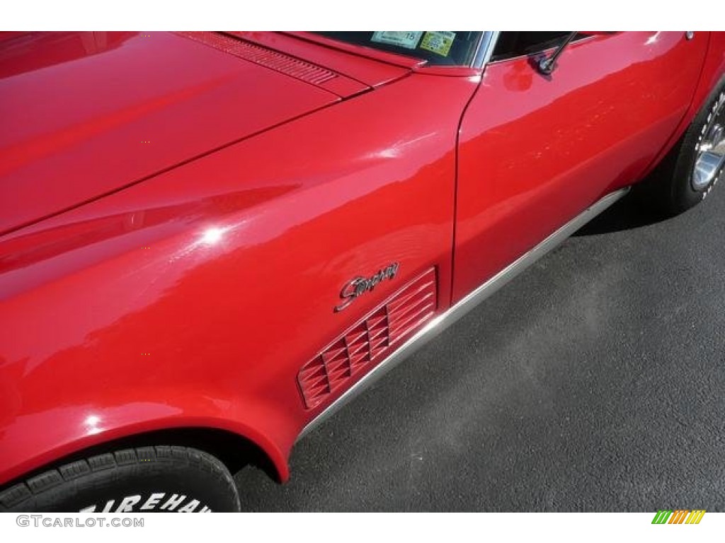 1972 Corvette Stingray Convertible - Red / Black photo #8