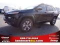 2015 Brilliant Black Crystal Pearl Jeep Cherokee Trailhawk 4x4  photo #1