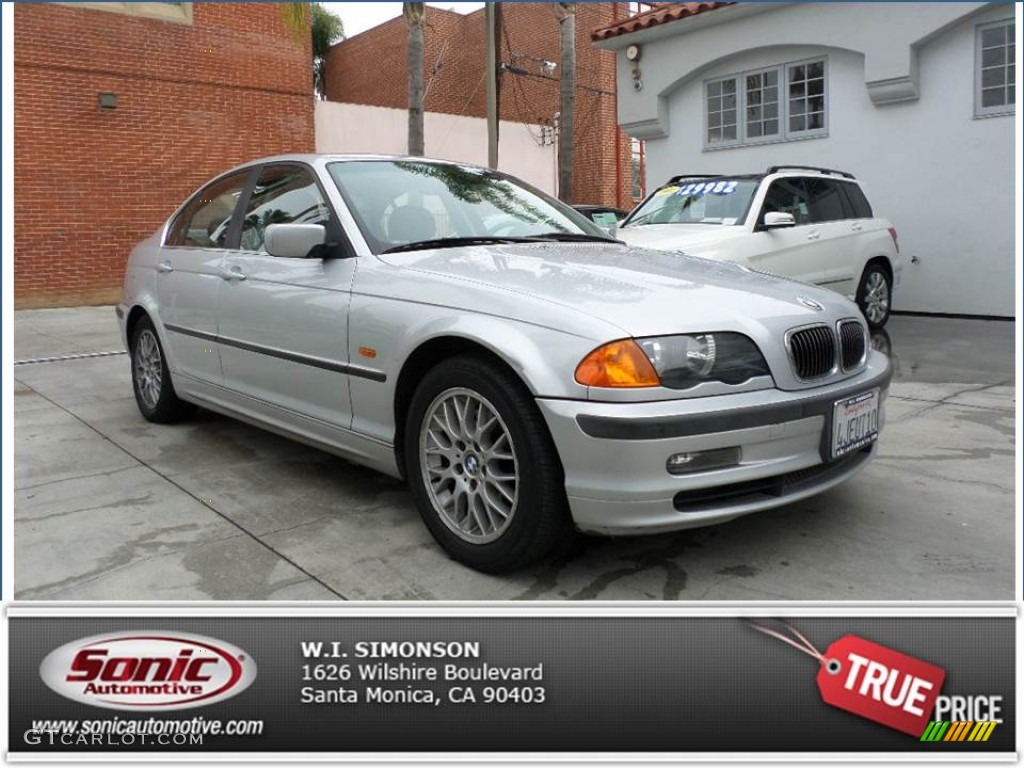 2000 3 Series 328i Sedan - Titanium Silver Metallic / Grey photo #1