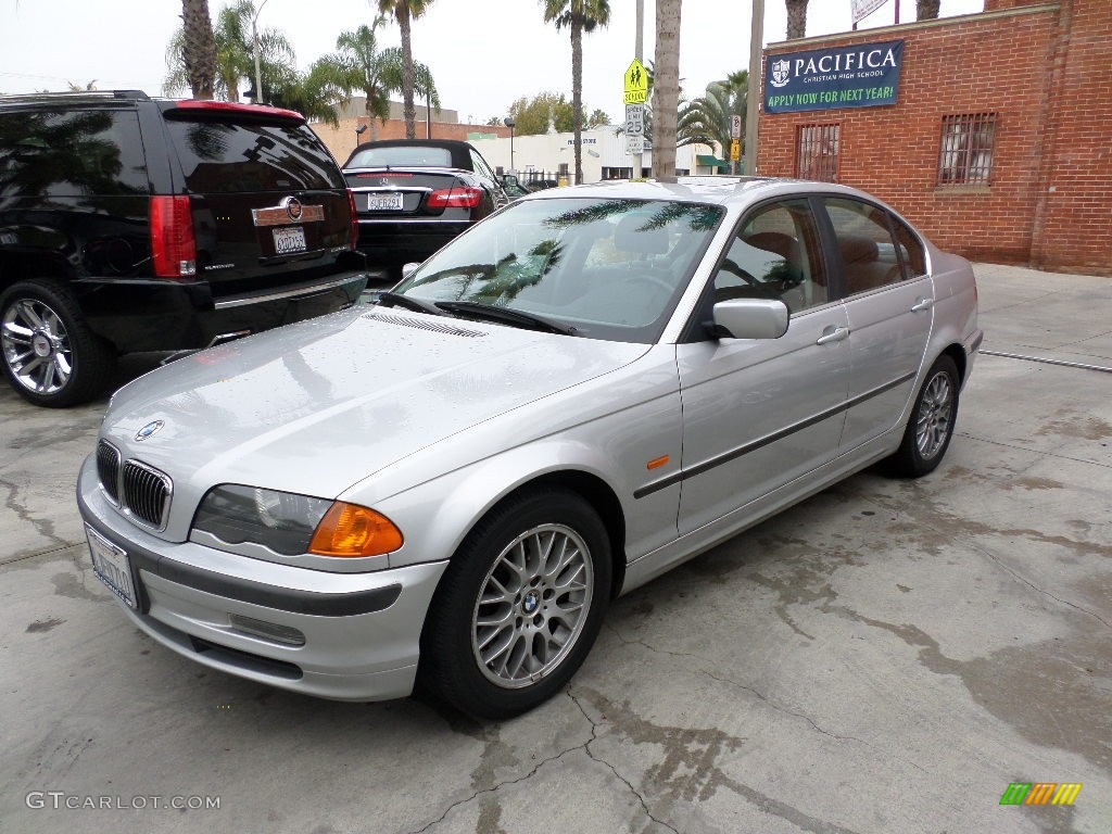 2000 3 Series 328i Sedan - Titanium Silver Metallic / Grey photo #5