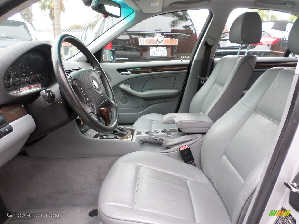 2000 3 Series 328i Sedan - Titanium Silver Metallic / Grey photo #15