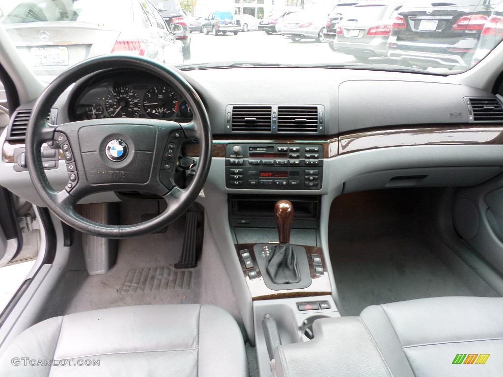 2000 3 Series 328i Sedan - Titanium Silver Metallic / Grey photo #17