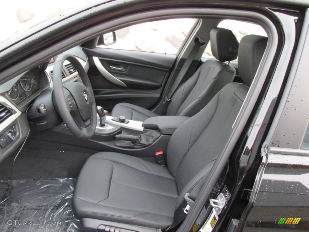 Black Interior 2015 BMW 3 Series 320i xDrive Sedan Photo #99637586