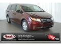 2015 Dark Cherry Pearl Honda Odyssey LX  photo #1