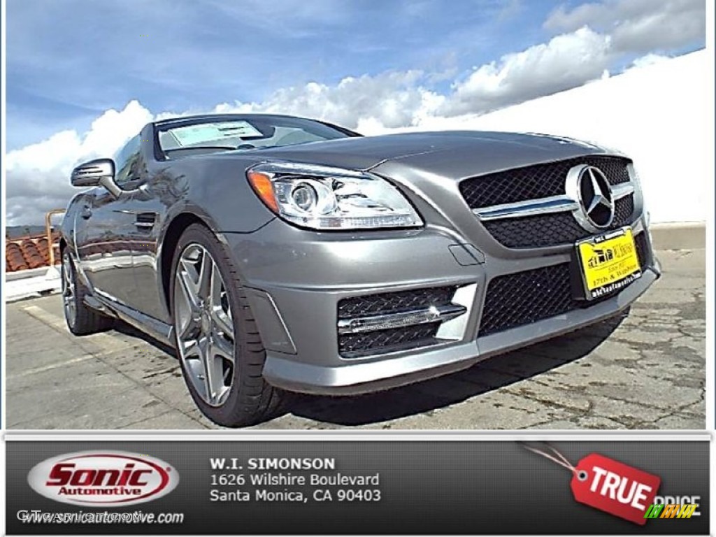 2015 SLK 350 Roadster - Palladium Silver Metallic / Ash/Black photo #1