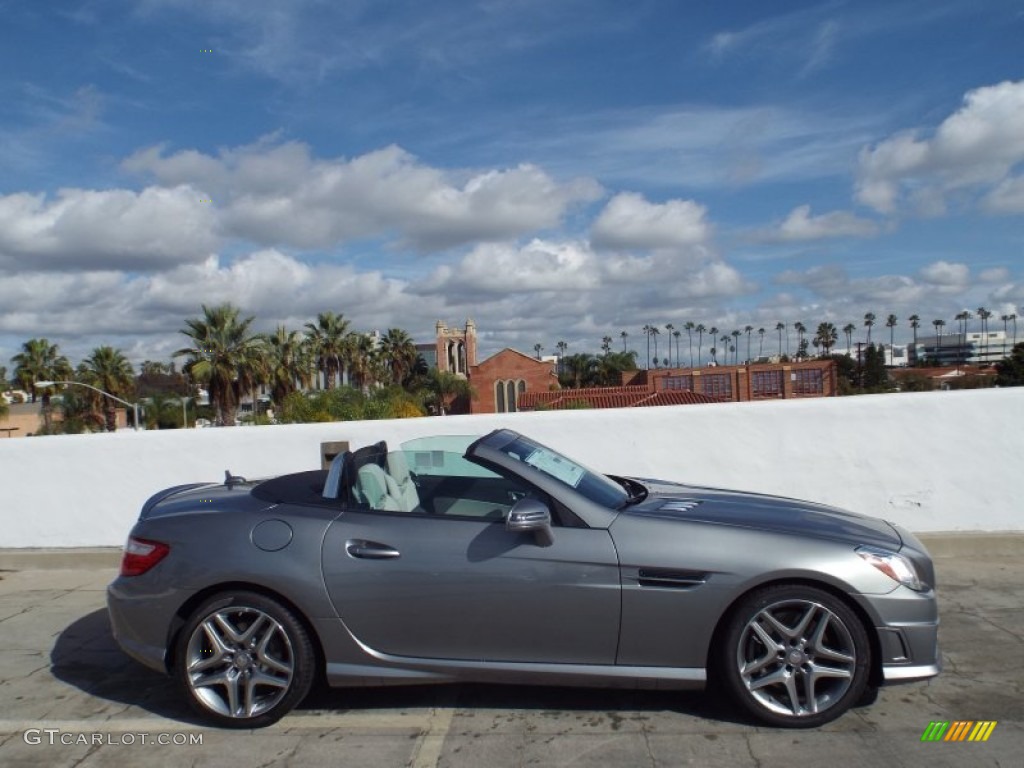 2015 SLK 350 Roadster - Palladium Silver Metallic / Ash/Black photo #3