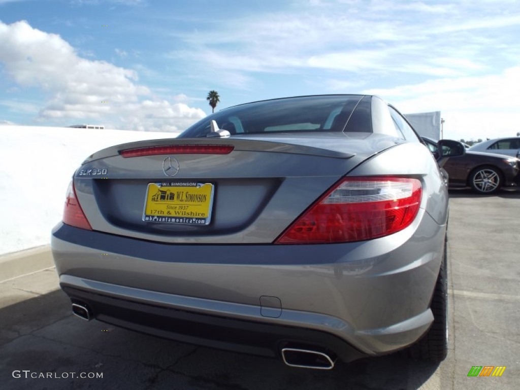 2015 SLK 350 Roadster - Palladium Silver Metallic / Ash/Black photo #8