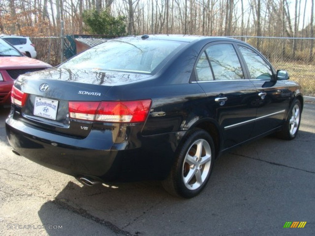 2008 Sonata Limited V6 - Deepwater Blue / Gray photo #4