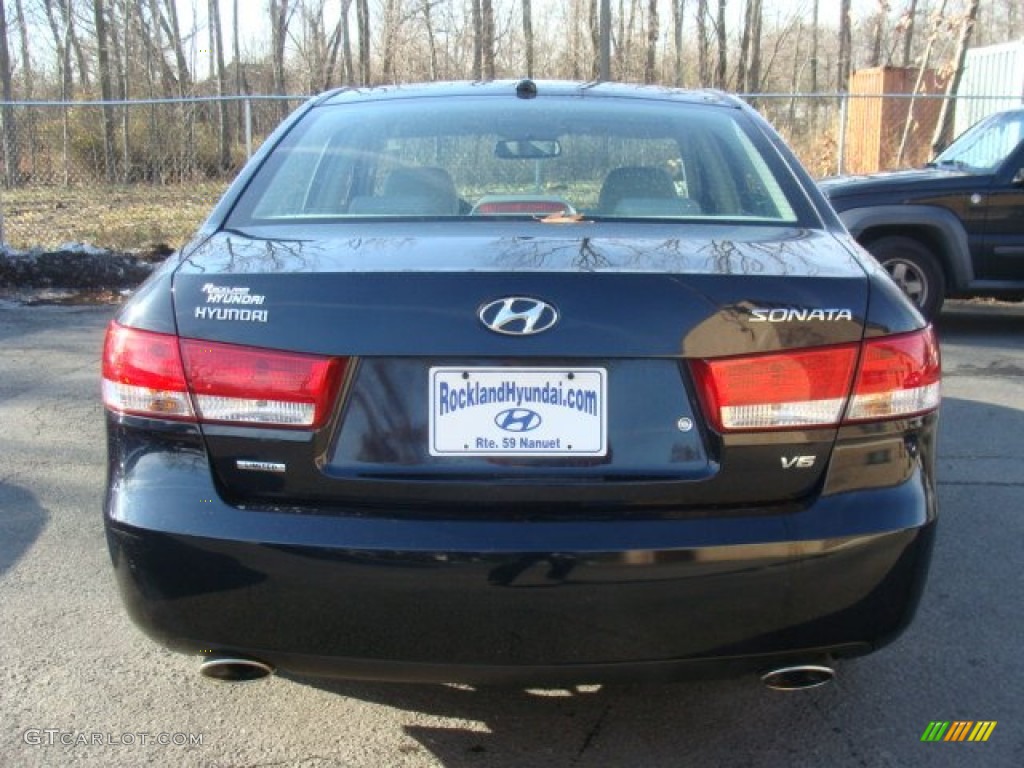 2008 Sonata Limited V6 - Deepwater Blue / Gray photo #5