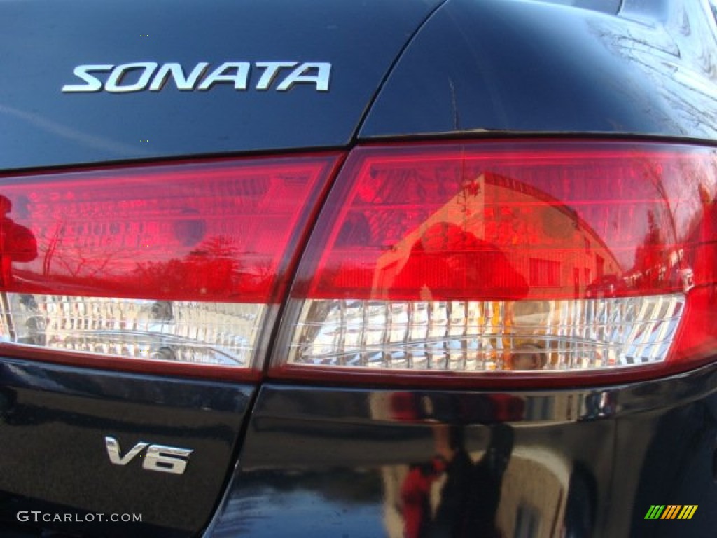 2008 Sonata Limited V6 - Deepwater Blue / Gray photo #21