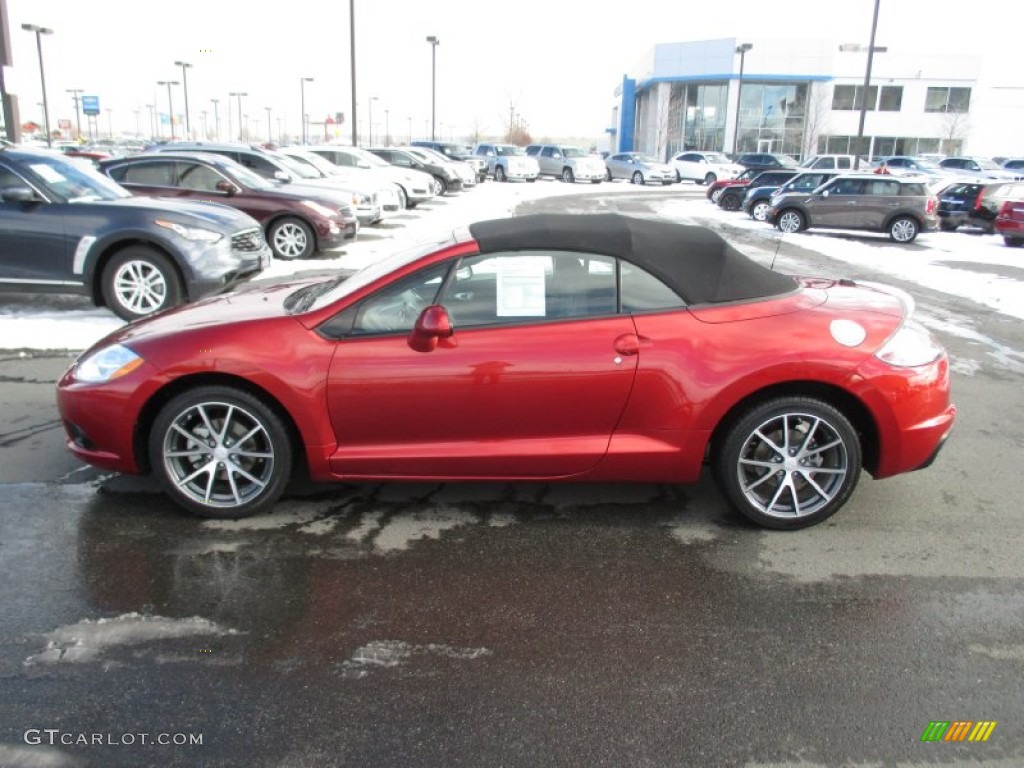 2011 Eclipse Spyder GT - Rave Red / Dark Charcoal photo #3
